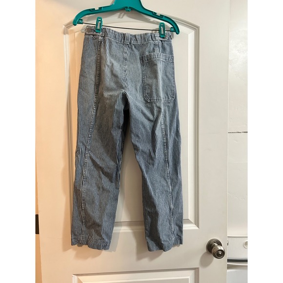 RACHEL COMEY Striped denim Pants Size 0 Blue White Casual Womens - Picture 2 of 6